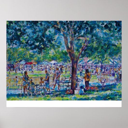 JUNETEENTH FESTIVAL- ANN ARBOR'S WHEELER PARK POSTER (Voorkant)