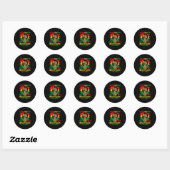 Juneteenth Flag Viering Black Freedom Juneteen Ronde Sticker (Vel)