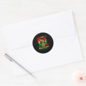 Juneteenth Flag Viering Black Freedom Juneteen Ronde Sticker (Envelop)