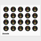 Juneteenth Flag Viering Black Freedom Juneteen Ronde Sticker (Vel)