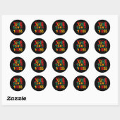 Juneteenth Free-ish Sinds 1865 3 Ronde Sticker (Vel)