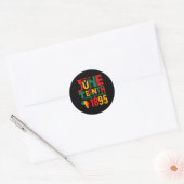 Juneteenth Free-ish Sinds 1865 3 Ronde Sticker (Envelop)
