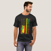 Juneteenth Free Ish Sinds 1865 African Map Black H T-shirt (Voorkant volledig)