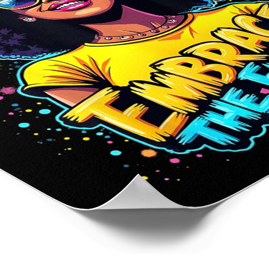 Juneteenth Freedom 1865 Afro-Amerikaanse Black Que Poster (Hoek)