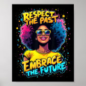 Juneteenth Freedom 1865 Afro-Amerikaanse Black Que Poster (Voorkant)