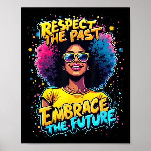 Juneteenth Freedom 1865 Afro-Amerikaanse Black Que Poster (Voorkant)