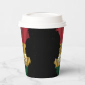 Juneteenth Freedom 1865 Zwart Geschiedenis Viering Papieren Bekers (Links)