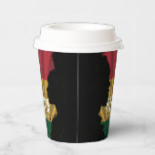Juneteenth Freedom 1865 Zwart Geschiedenis Viering Papieren Bekers (Rechts)