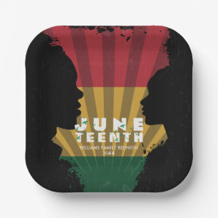 Juneteenth Freedom 1865 Zwart Geschiedenis Viering Papieren Bordje