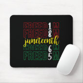 Juneteenth Freedom - 19 juni 1865 Afrikaanse Afro Muismat (Met muis)