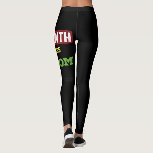Juneteenth Freedom Black Emancipation Day Jean Bap Leggings (Achterkant)