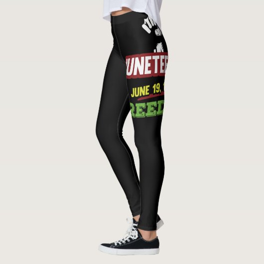 Juneteenth Freedom Black Emancipation Day Jean Bap Leggings (Links)