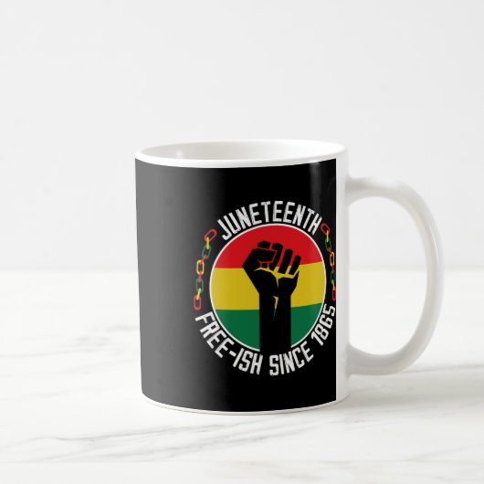 Juneteenth Freedom Breaking Every Chain beroemd ge Koffiemok (Rechts)