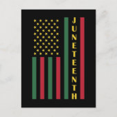 Juneteenth Freedom Celebration USA American Flag Briefkaart (Voorkant)