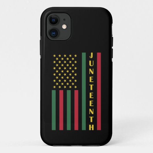 Juneteenth Freedom Celebration USA American Flag Case-Mate iPhone Case (Achterkant)