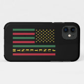 Juneteenth Freedom Celebration USA American Flag Case-Mate iPhone Case (Achterkant (horizontaal))