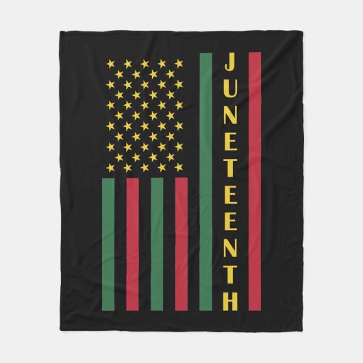 Juneteenth Freedom Celebration USA American Flag Fleece Deken (Voorkant)
