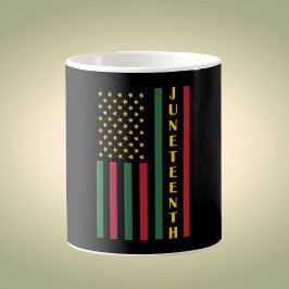 Juneteenth Freedom Celebration USA American Flag Koffiemok