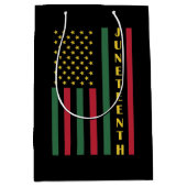 Juneteenth Freedom Celebration USA American Flag Medium Cadeauzakje (Voorkant)