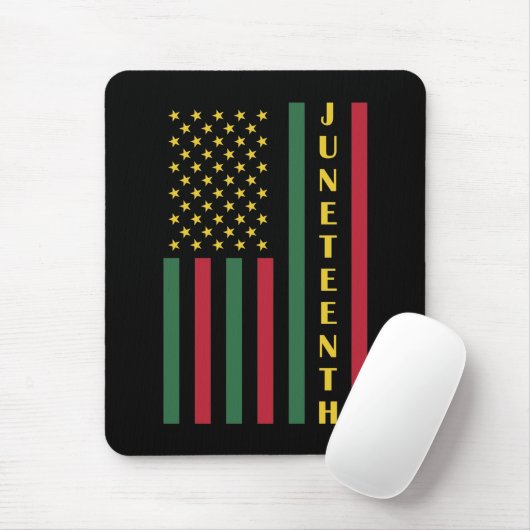 Juneteenth Freedom Celebration USA American Flag Muismat (Met muis)