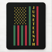 Juneteenth Freedom Celebration USA American Flag Muismat (Voorkant)