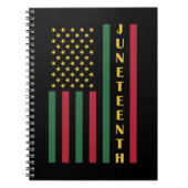 Juneteenth Freedom Celebration USA American Flag Notitieboek (Voorkant)
