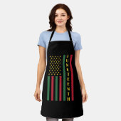 Juneteenth Freedom Celebration USA American Flag Schort (Gedragen)