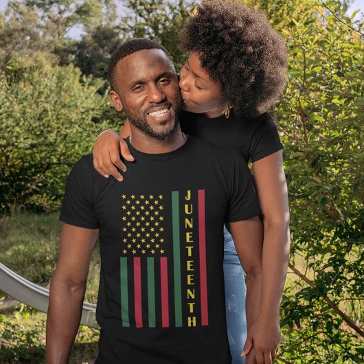 Juneteenth Freedom Celebration USA American Flag T-shirt