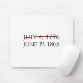 Juneteenth Freedom Day 19 juni Muismat (Met muis)
