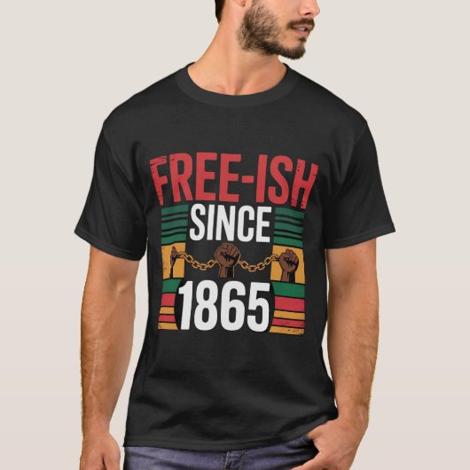 Juneteenth Freedom Day Afrocentrische kunst - Blac T-shirt (Voorkant)