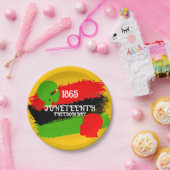Juneteenth Freedom Day Flag Celebration 1865 Feest Papieren Bordje (Feest)