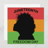 Juneteenth Freedom Day, Flag Pattern Kaart (Voorkant / Achterkant)