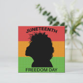 Juneteenth Freedom Day, Flag Pattern Kaart (Staand voorkant)