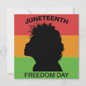 Juneteenth Freedom Day, Flag Pattern Kaart (Voorkant)