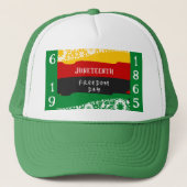 Juneteenth Freedom Day Stadsviering 6 19 1865 Trucker Pet (Voorkant)