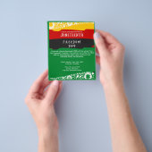 Juneteenth Freedom Day Stadsviering Fancy vlag Flyer (Hand)