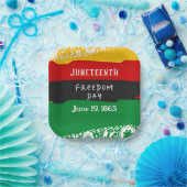 Juneteenth Freedom Day Stadsviering Fancy vlag Papieren Bordje (Feest)