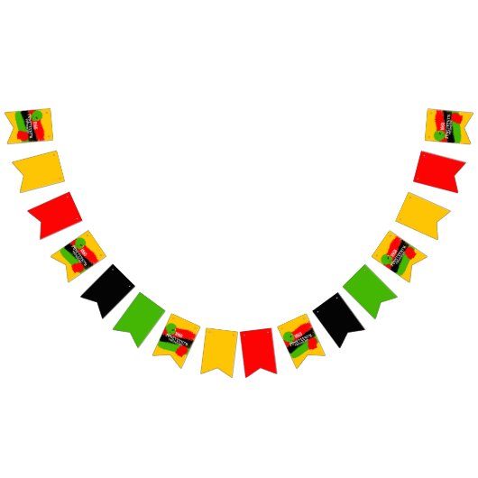 Juneteenth Freedom Day viering 1865 Vlaggetjes (Alle)