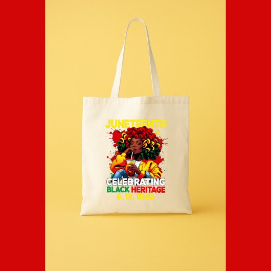 Juneteenth Freedom Day viert zwarte geschiedenis Tote Bag