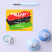 Juneteenth Freedom Day Vlag Kleuren Viering Flyer (Enkel)