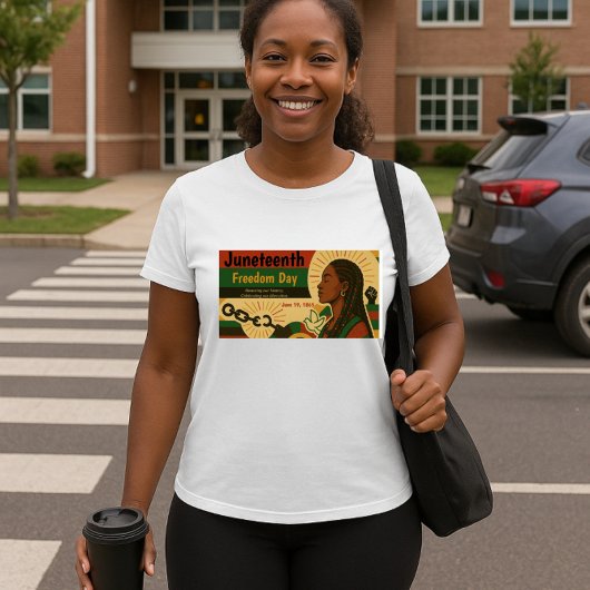 Juneteenth Freedom Declaration: dubbelzijdig ontwe T-shirt