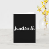 Juneteenth Freedom Independence Day Emancipatie T Kaart (Gele Bloem)