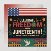 Juneteenth Freedom Kaart (Voorkant / Achterkant)