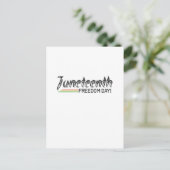 Juneteenth, Freedom of African American. Briefkaart (Staand voorkant)