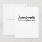 Juneteenth, Freedom of African American. Briefkaart (Voorkant / Achterkant)