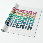 Juneteenth, Freedom of African American. Cadeaupapier (Uitgerold)