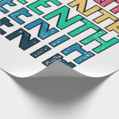 Juneteenth, Freedom of African American. Cadeaupapier (Hoek)