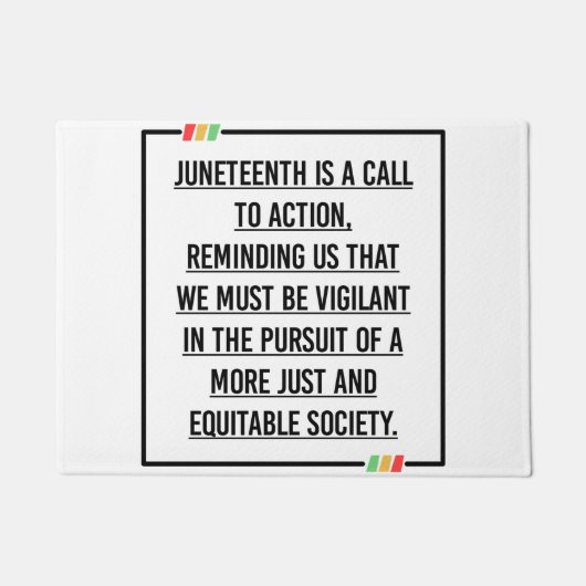 Juneteenth, Freedom of African American. Deurmat (Voorkant)