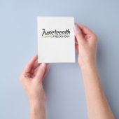 Juneteenth, Freedom of African American. Flyer (Hand)