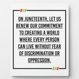 Juneteenth, Freedom of African American. Fotoplaat
